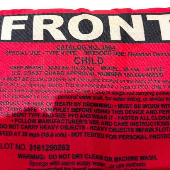 Stearns Child's Puddle Jumper Flotation Device 30-50lbs pink camo design - Picture 5 of 5